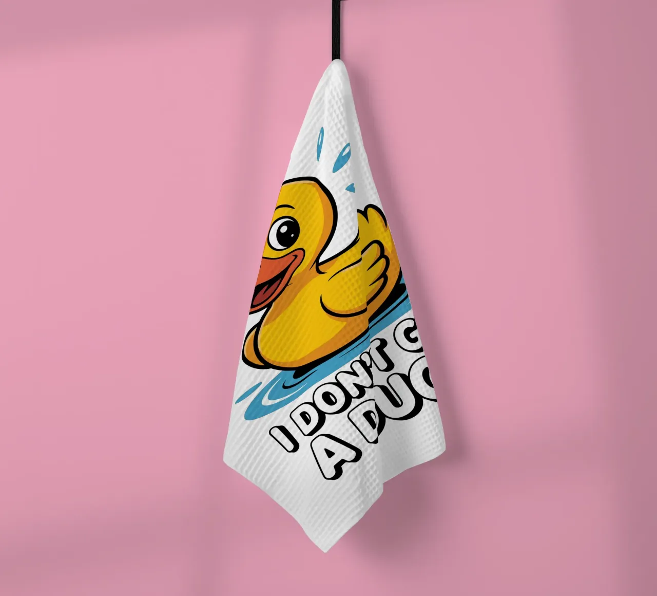 I DON'T GIVE A DUCK canovaccio da cucina da edsonramosart