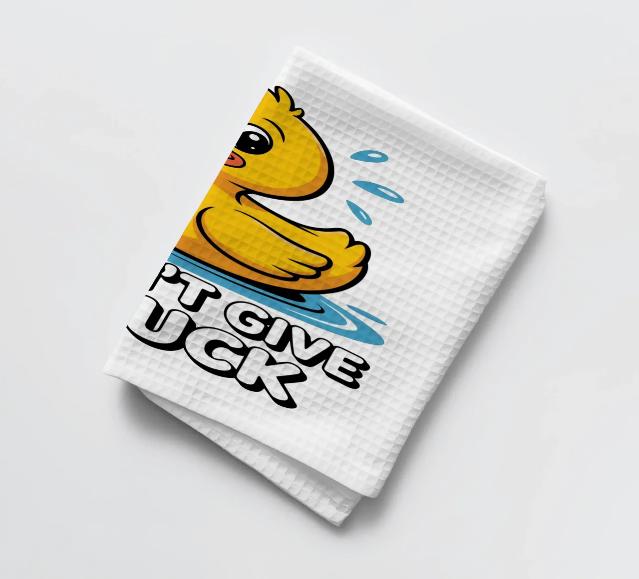 I DON'T GIVE A DUCK canovaccio da cucina da edsonramosart