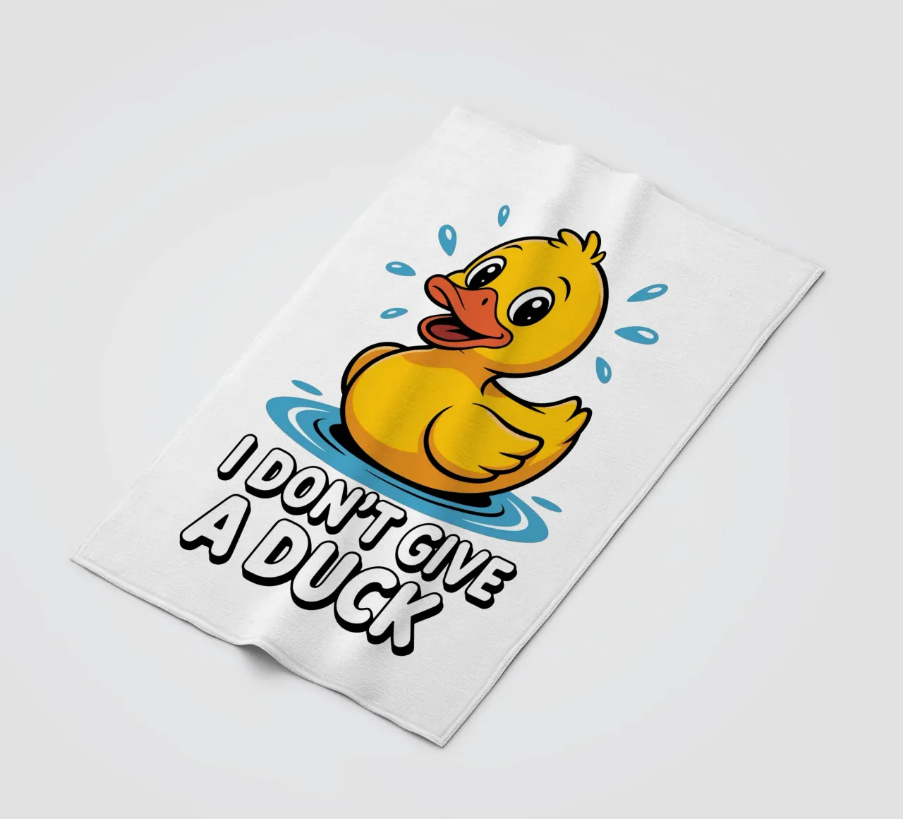 I DON'T GIVE A DUCK coperta in pile da edsonramosart