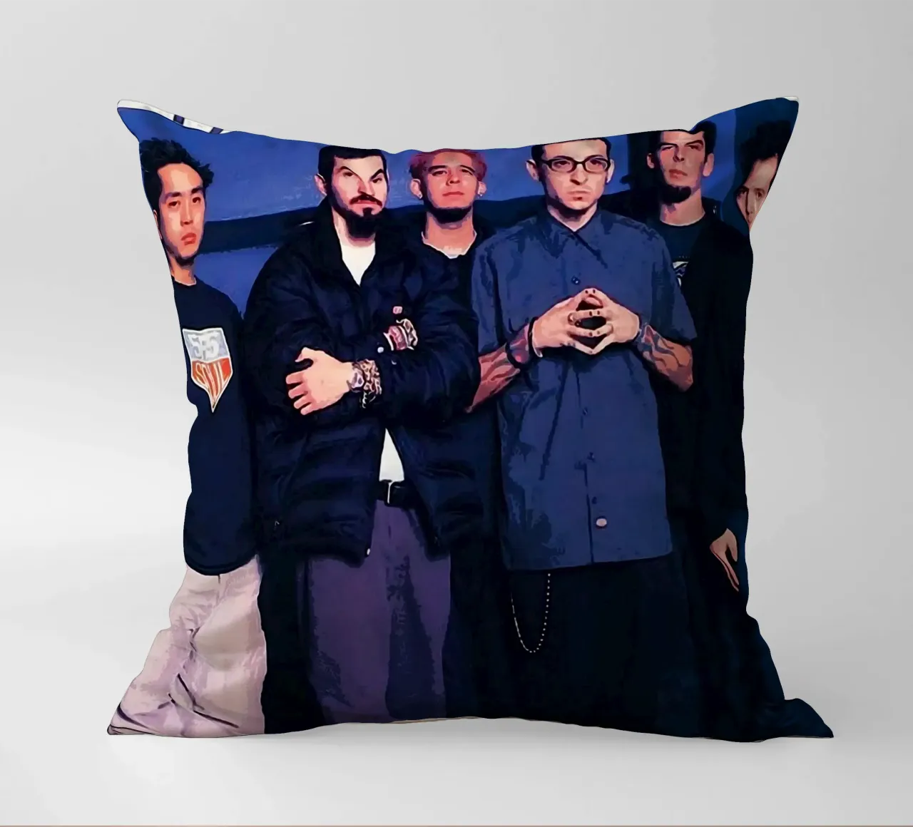 Linkin Park band decorative cushion by vanhesling