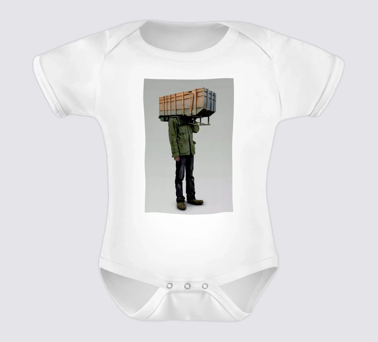 I built it for myself body neonato maniche corte da Tapio Mömmö