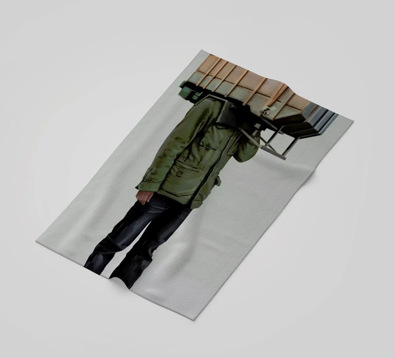 I built it for myself beach towel by Tapio Mömmö
