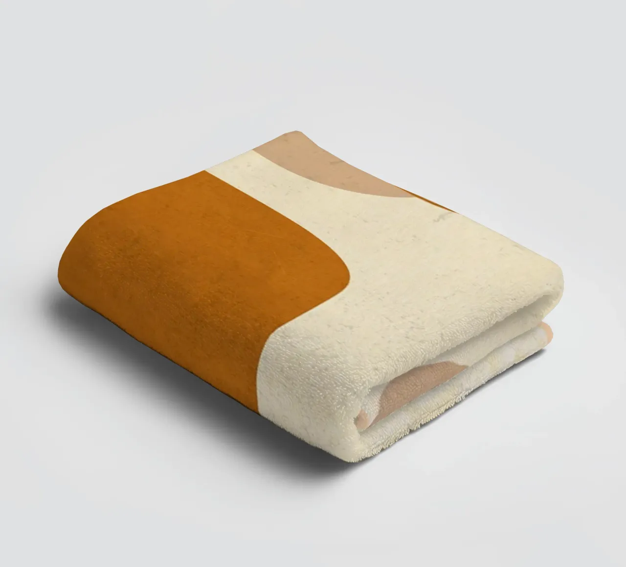 Contemporary Leaf Art towel by E Cannon