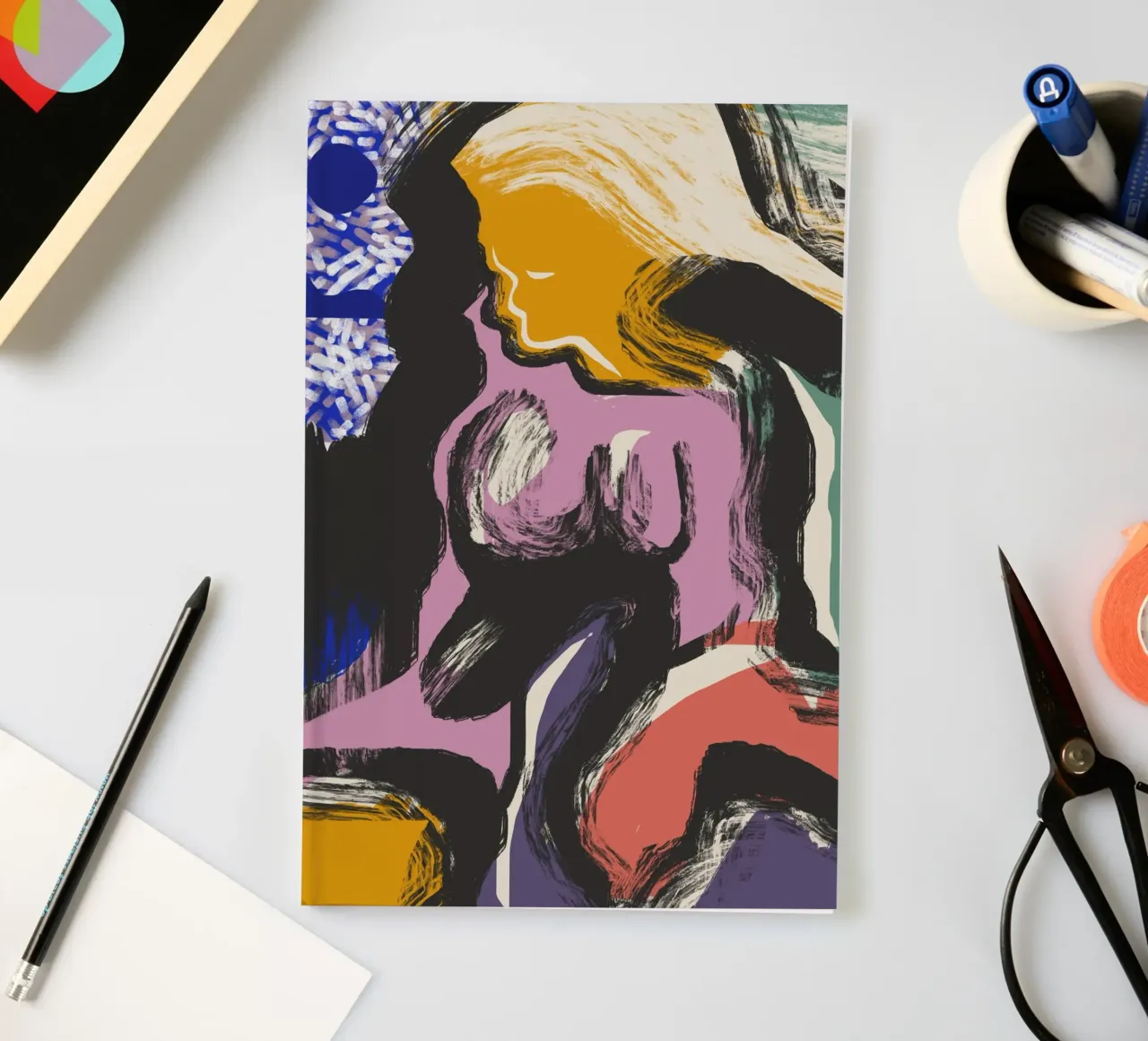 Nackt abstrakt maximalistisch Notizbuch von Little Dean