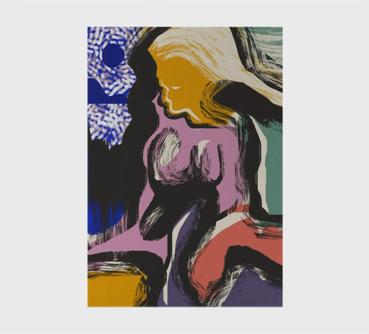 Nackt abstrakt maximalistisch Notizbuch von Little Dean