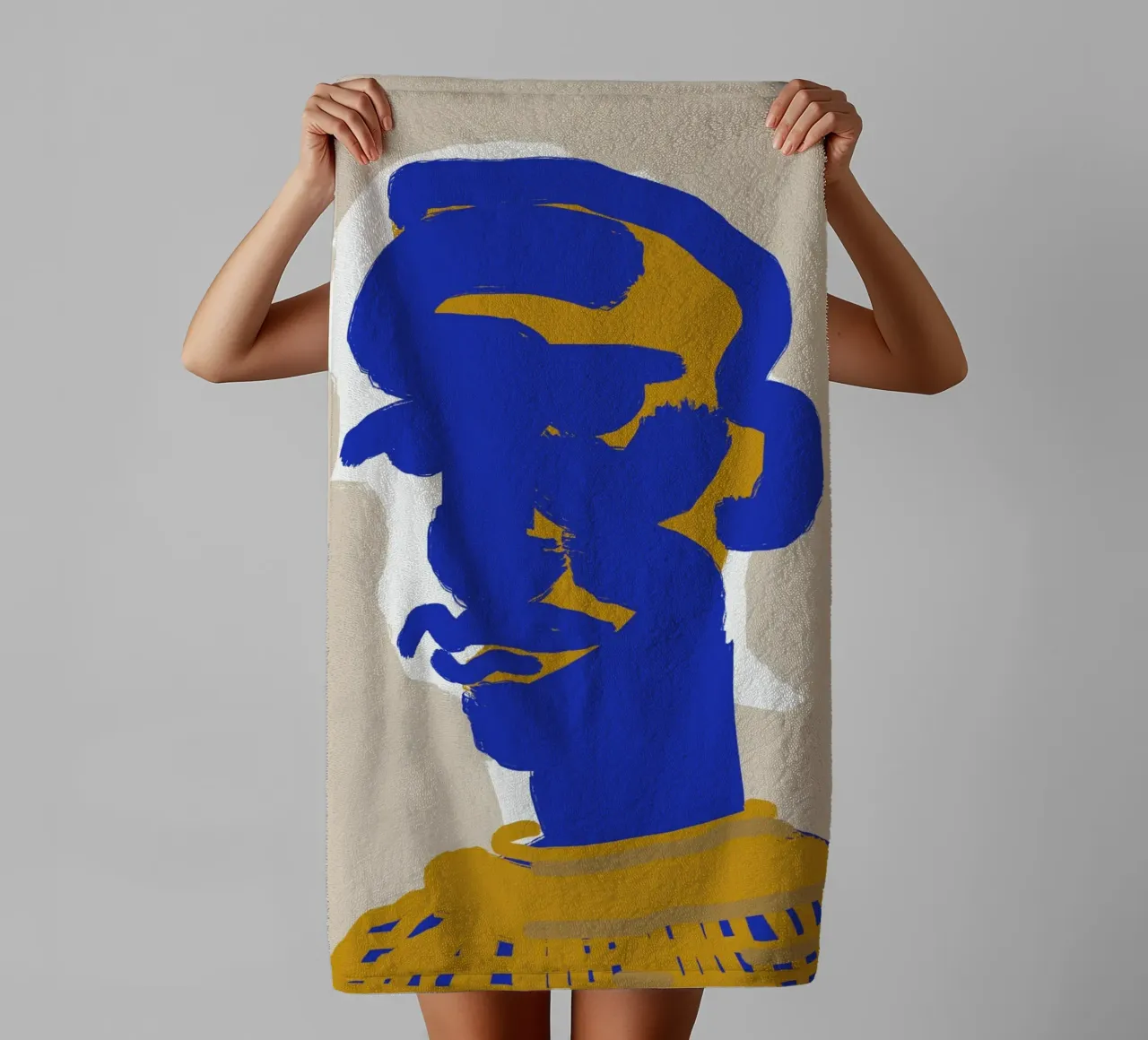 Winter portrait towel by Little Dean