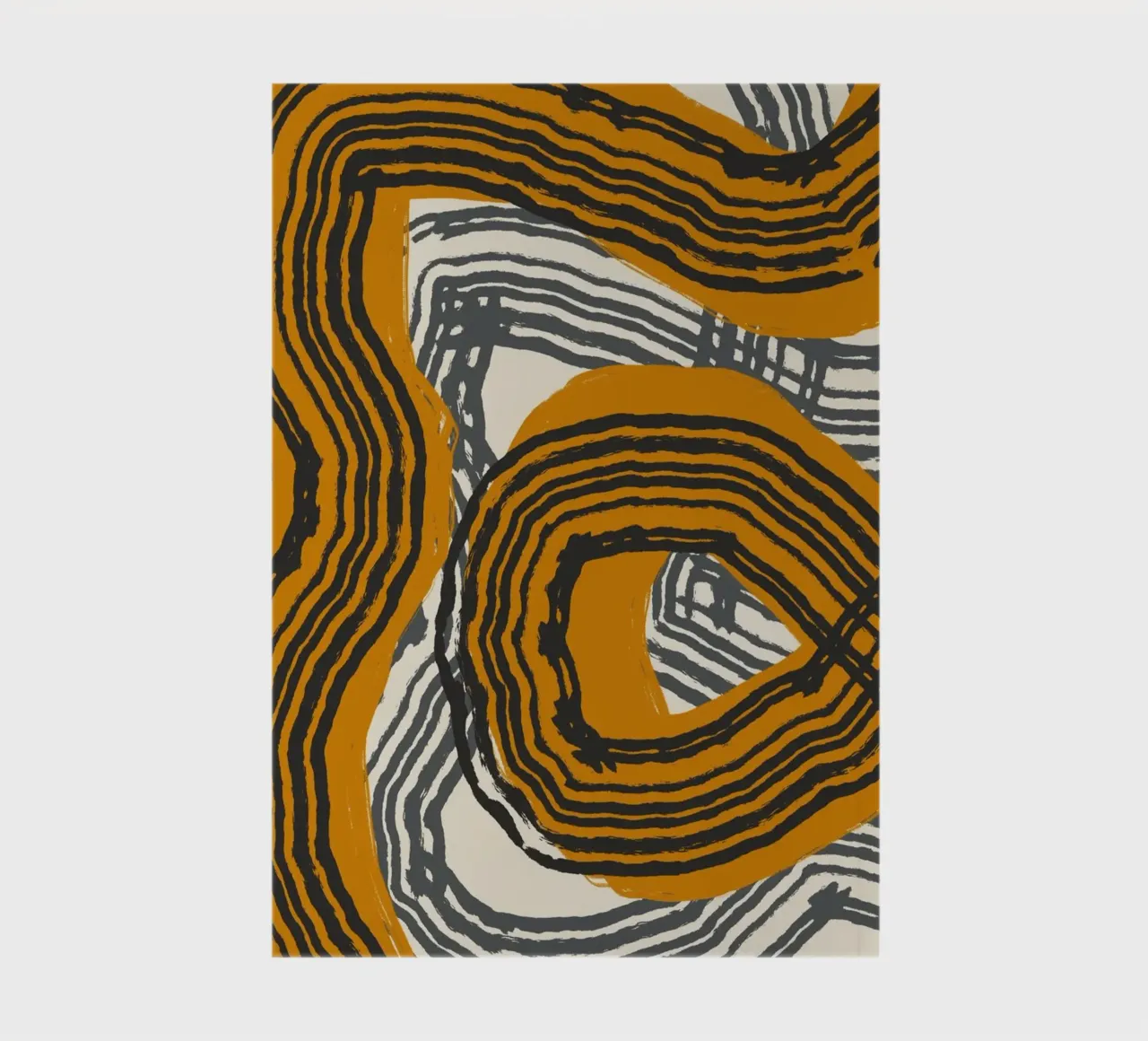 Line abstraction 18 notebook by Little Dean