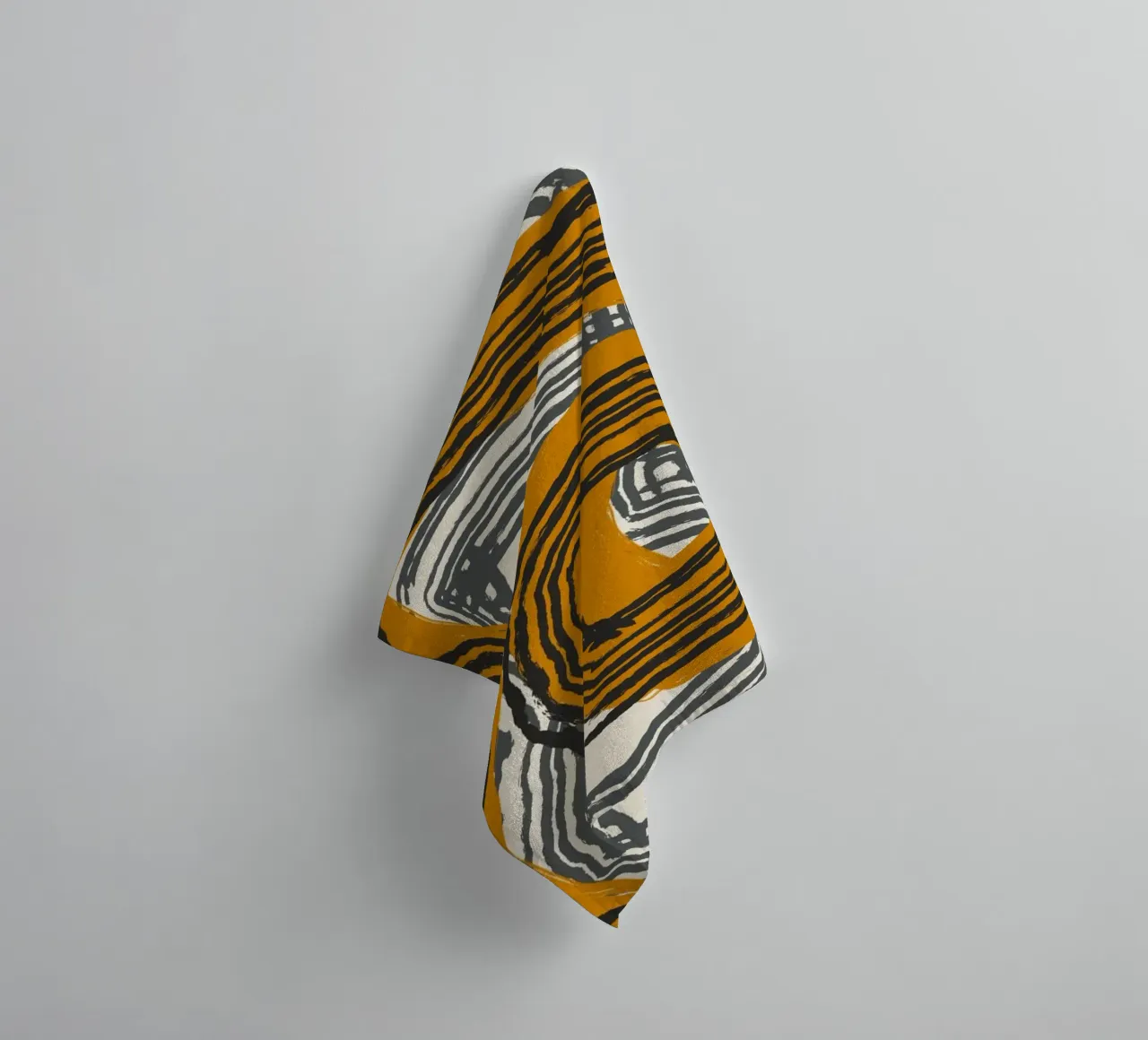 Line abstraction 18 towel by Little Dean