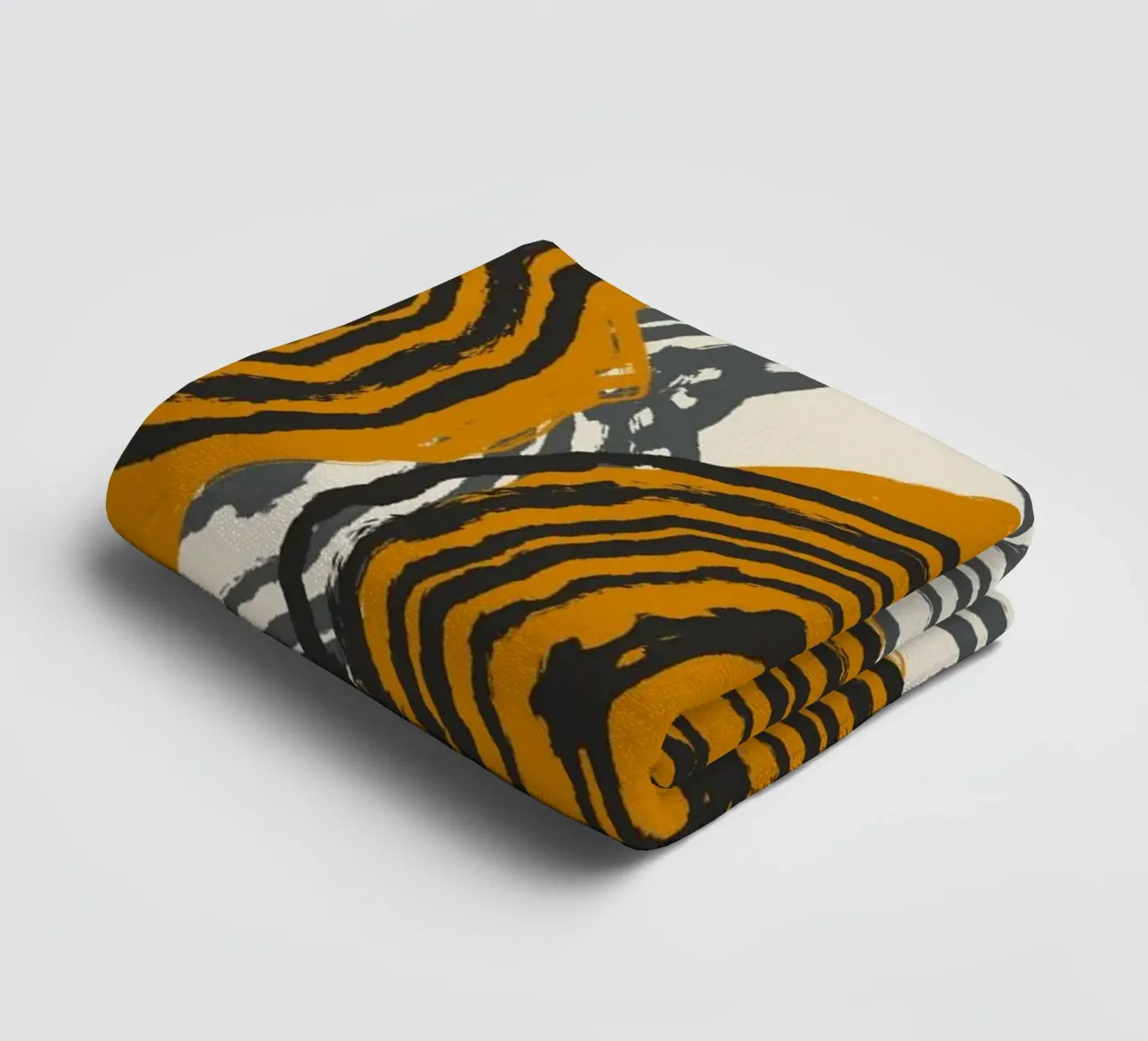 Line abstraction 18 towel by Little Dean