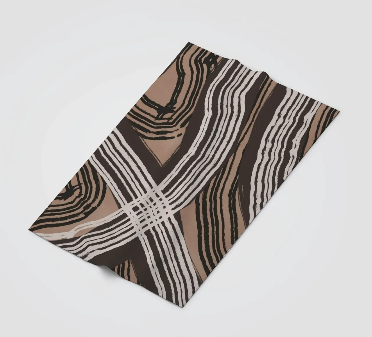 Astrazione delle linee 19 coperta in pile da Little Dean