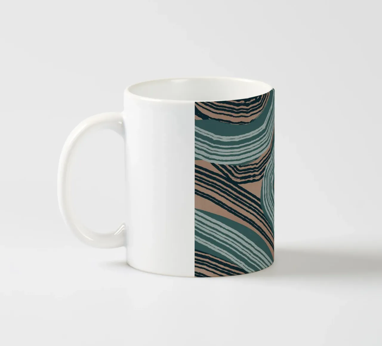 Astrazione delle linee 20 tazza in ceramica da Little Dean