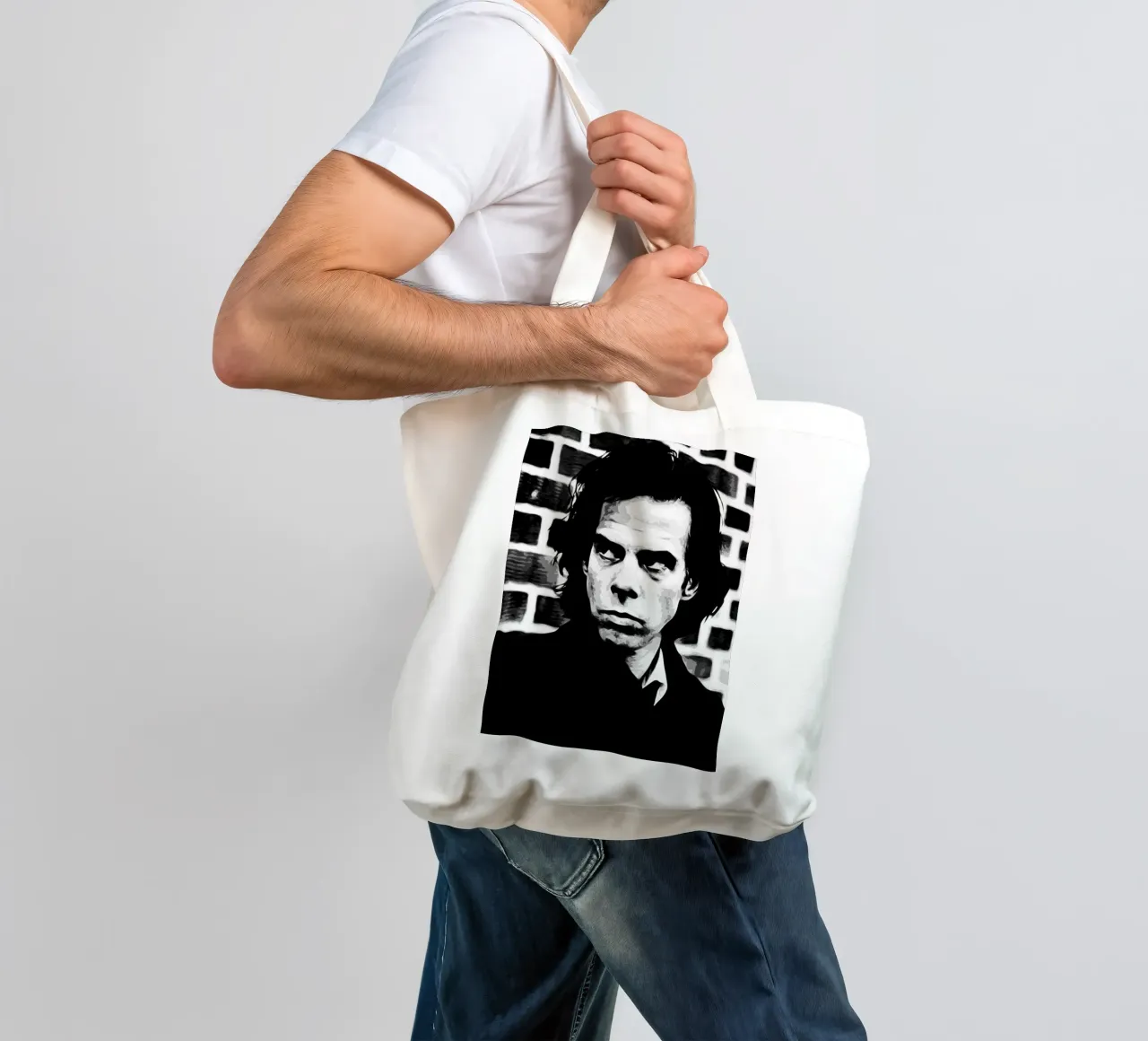 nick cave 2 Kunstdruck Jutebeutel von music soul