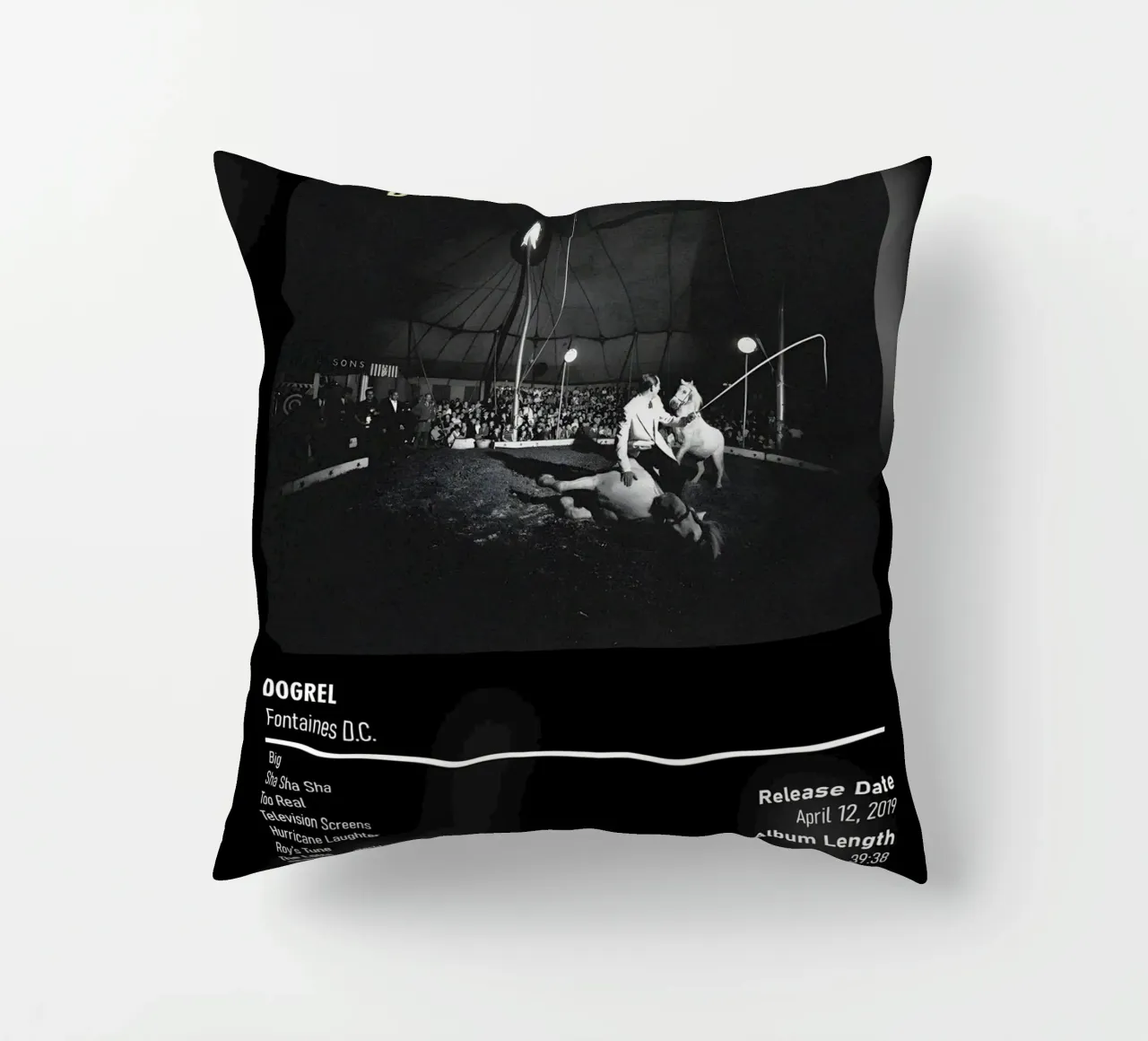 Dogrel By Fontaines D.C. cuscino da DGUnder
