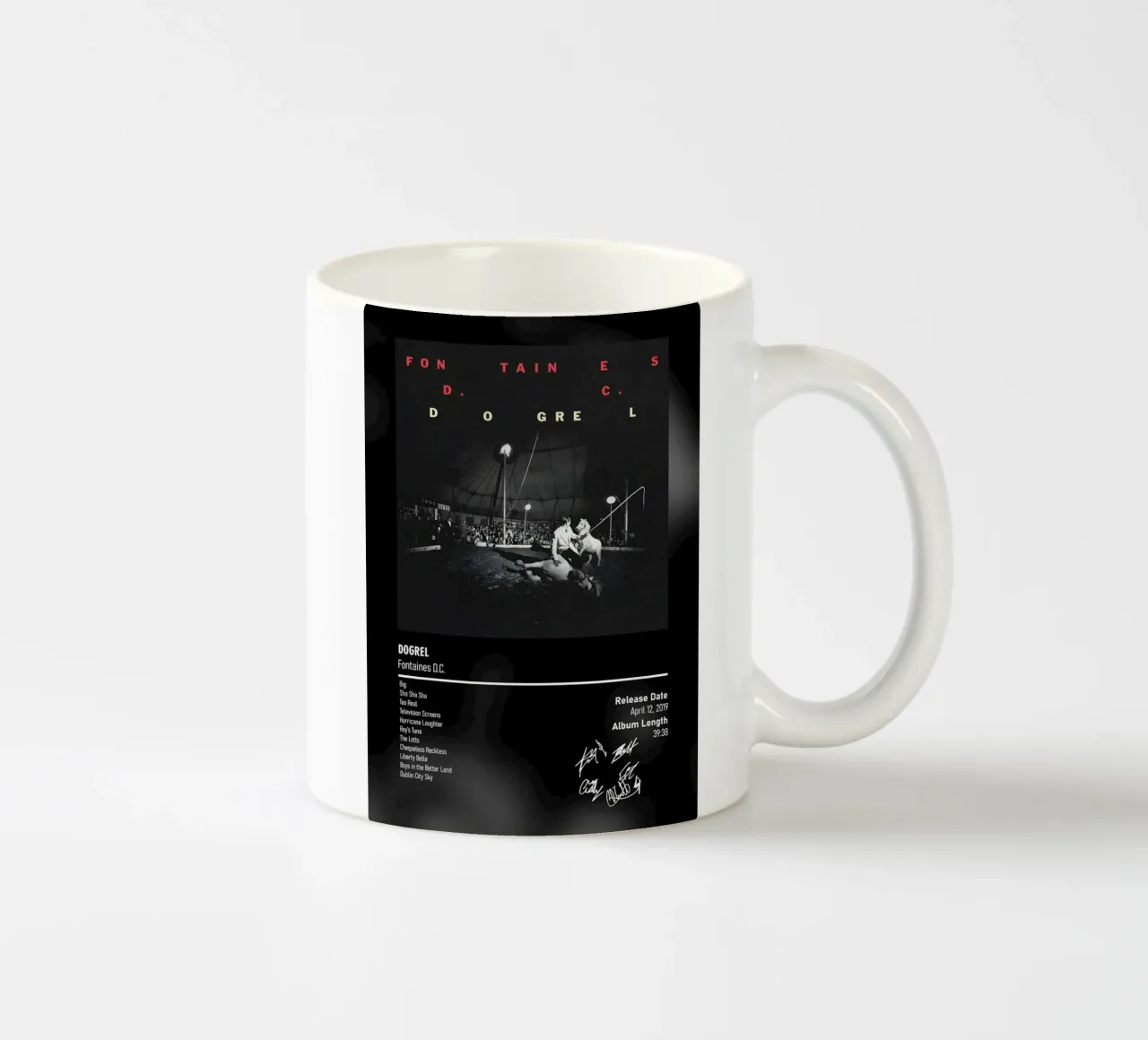 Dogrel By Fontaines D.C. tazza in ceramica da DGUnder