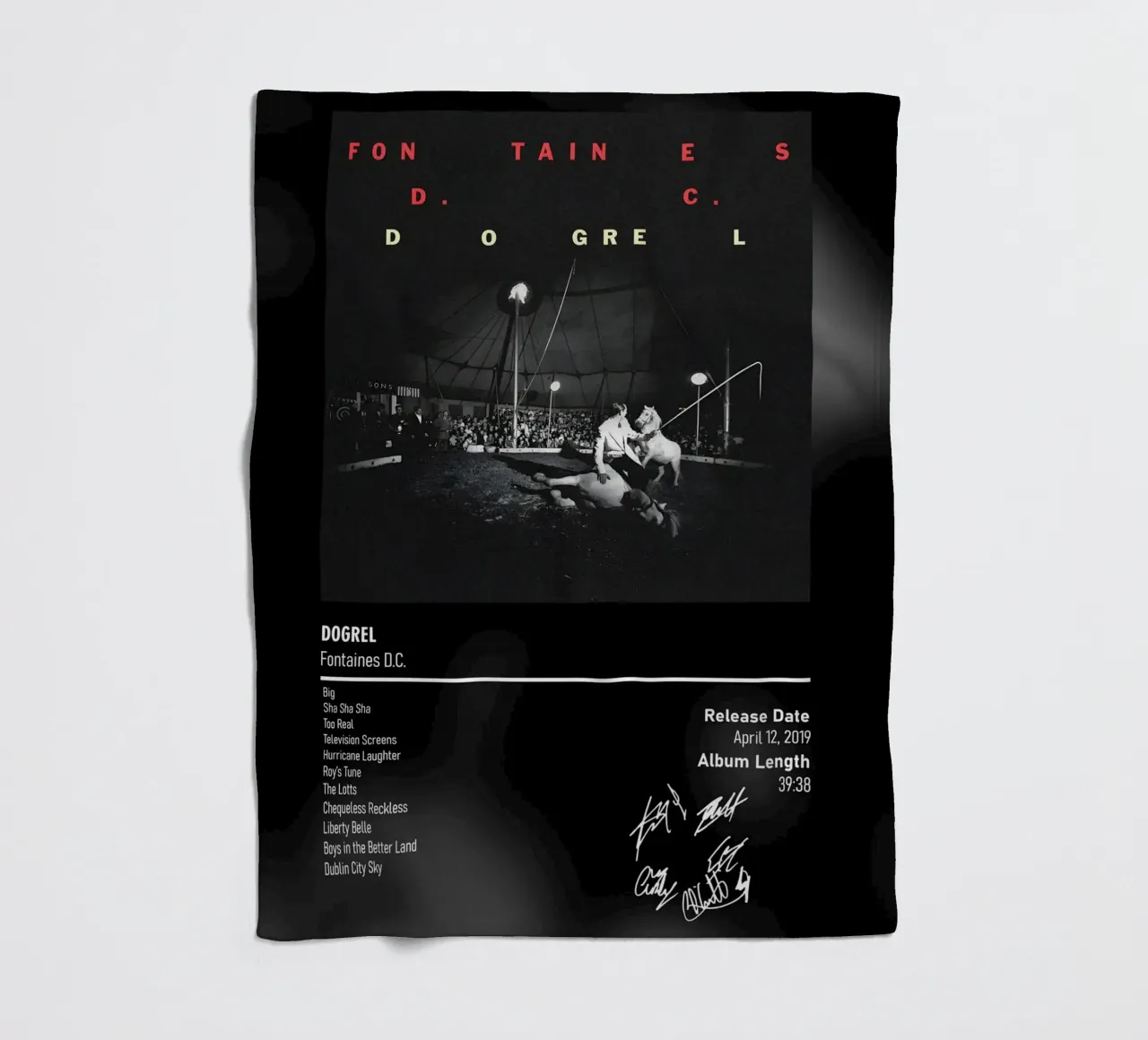 Dogrel By Fontaines D.C. coperta in pile da DGUnder
