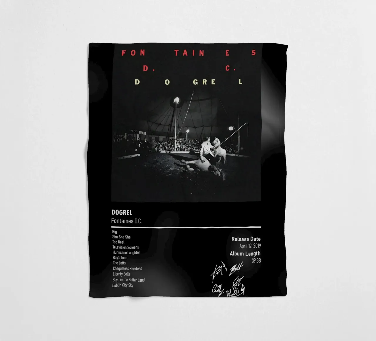 Dogrel By Fontaines D.C. coperta in pile da DGUnder