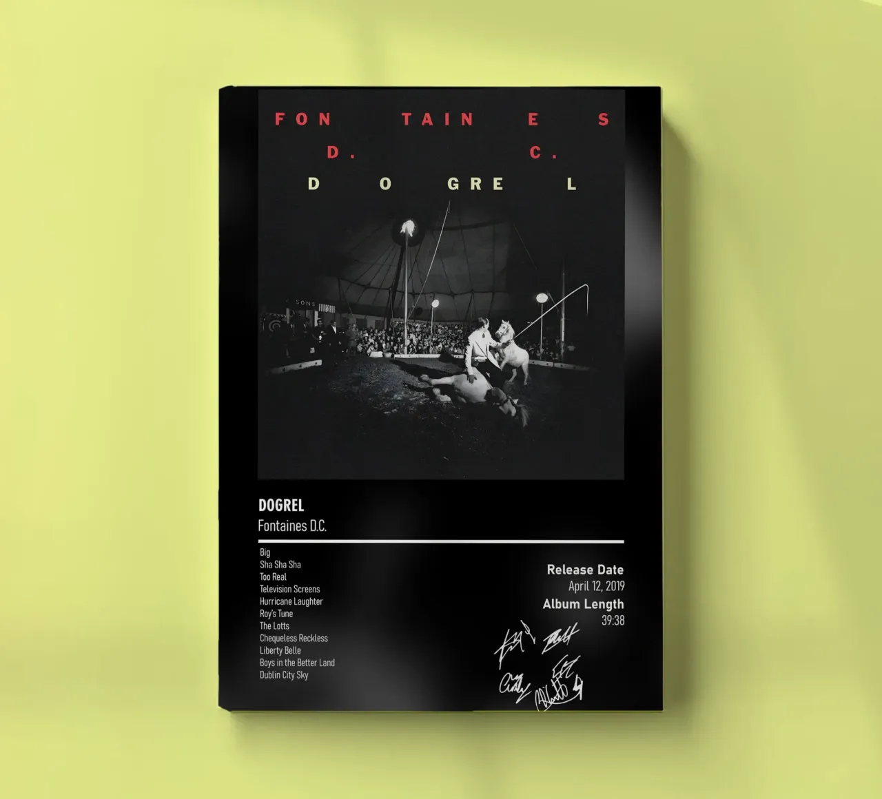 Dogrel By Fontaines D.C. notebook by DGUnder