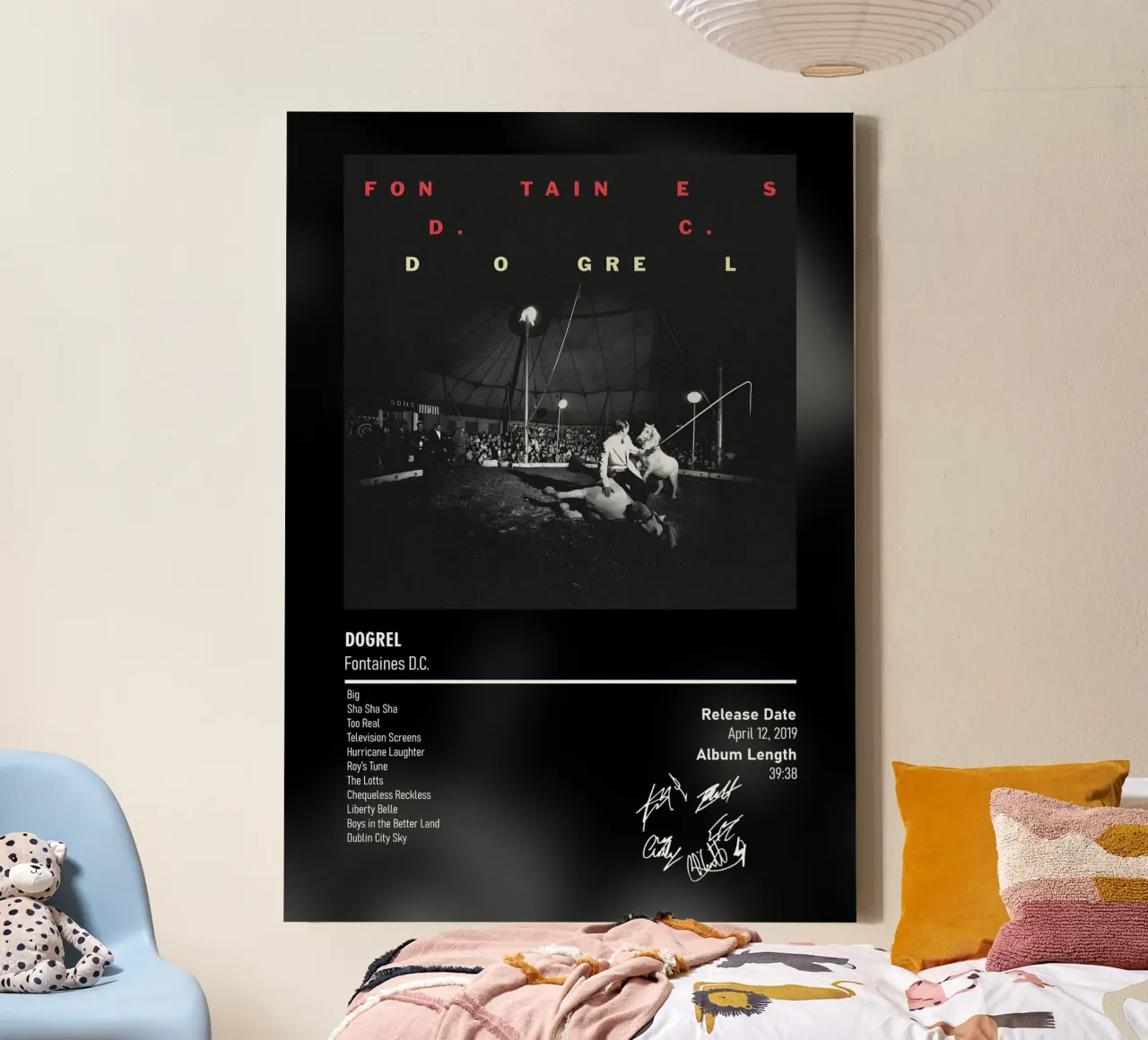 Dogrel By Fontaines D.C. canvas by DGUnder