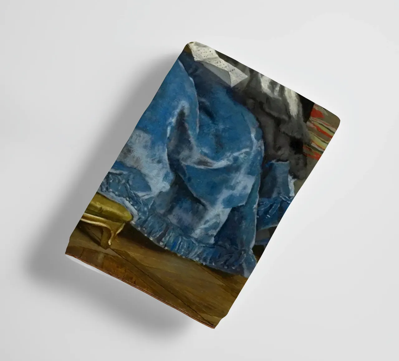 Alfred Stevens, Una duchessa (Il vestito blu) asciugamano da bagno da Little Art Histories