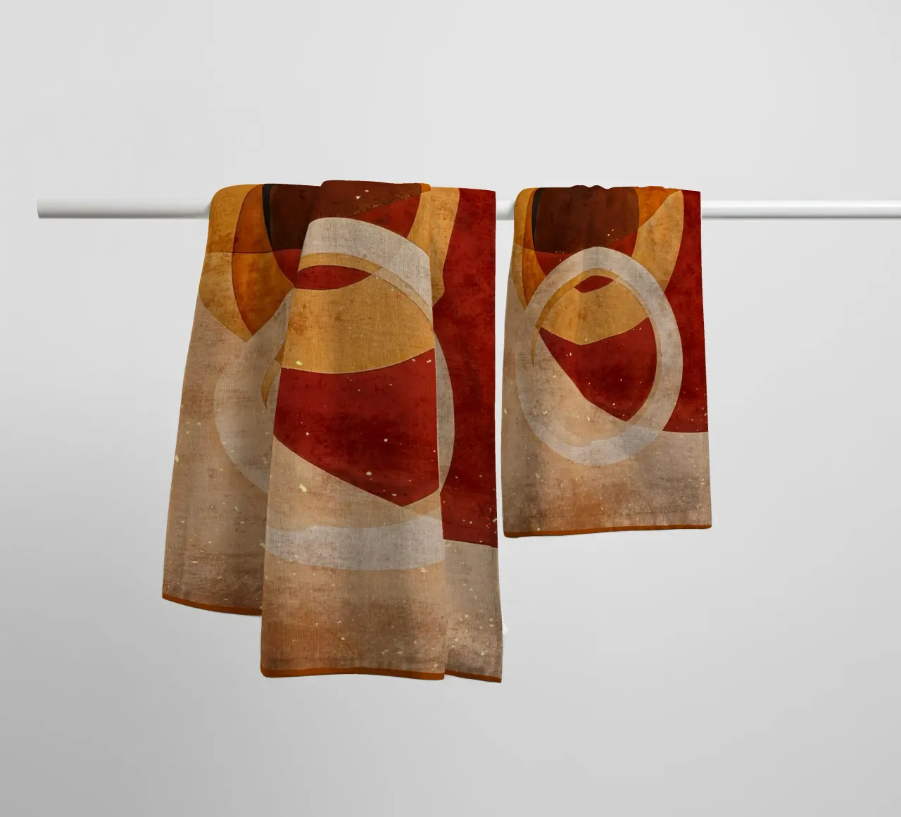 Orbite d'autunno asciugamano da bagno da Modern Geometry