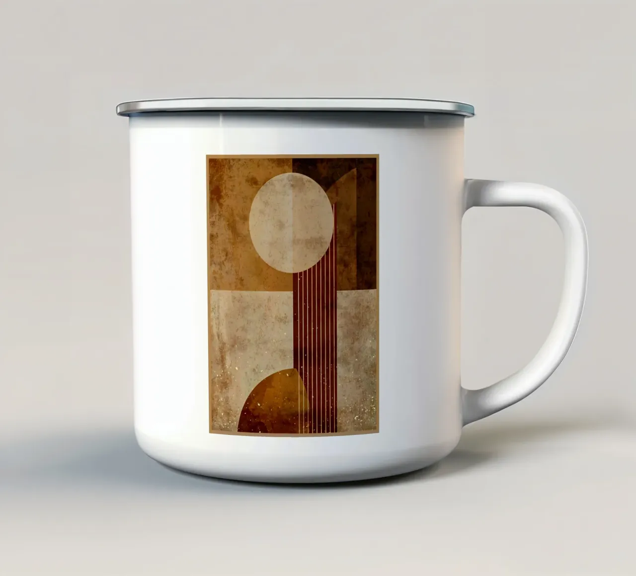 Contrasto circolare tazza in smalto da Modern Geometry