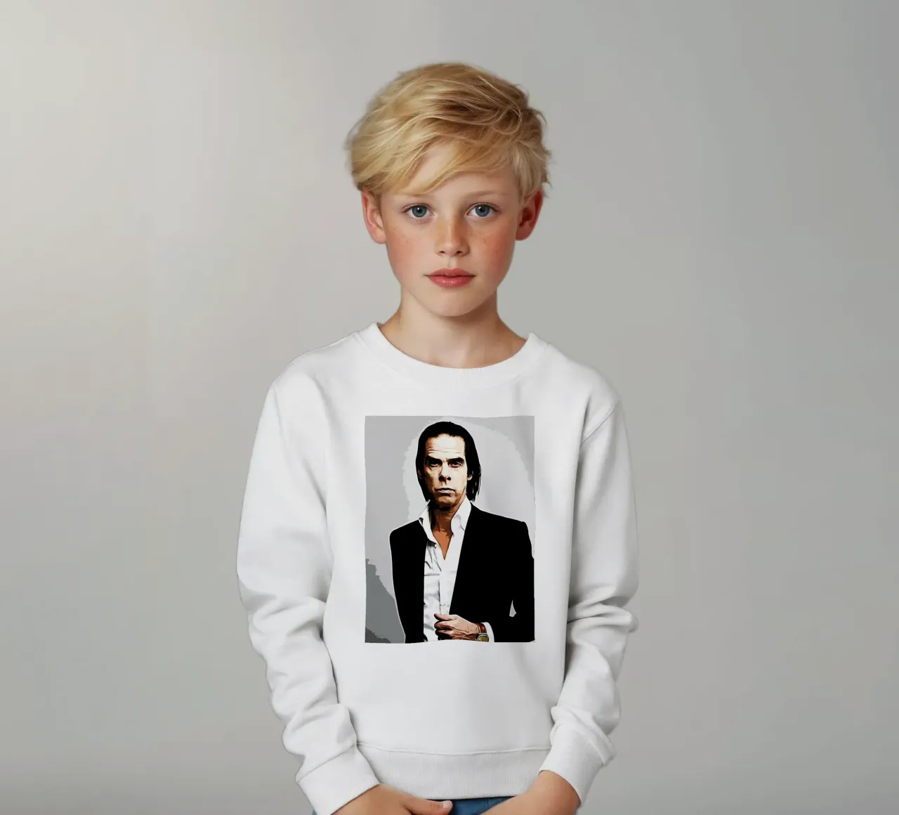 nick cave 1 Art Print kids sweatshirt by music soul