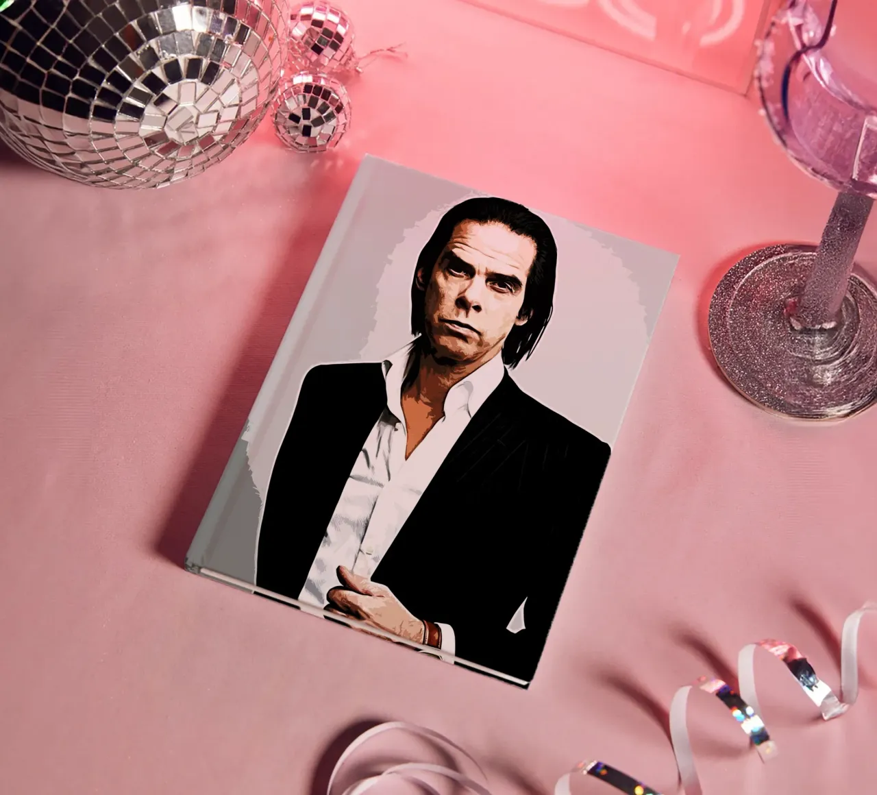 nick cave 1 Art Print notebook by music soul
