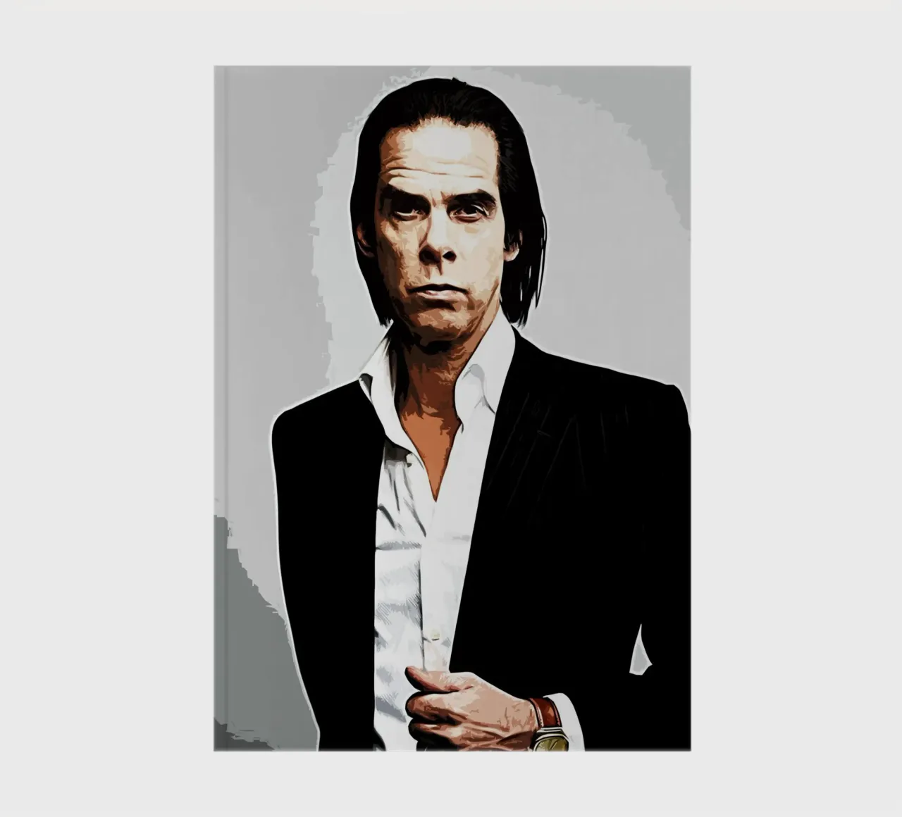 nick cave 1 Art Print notebook by music soul
