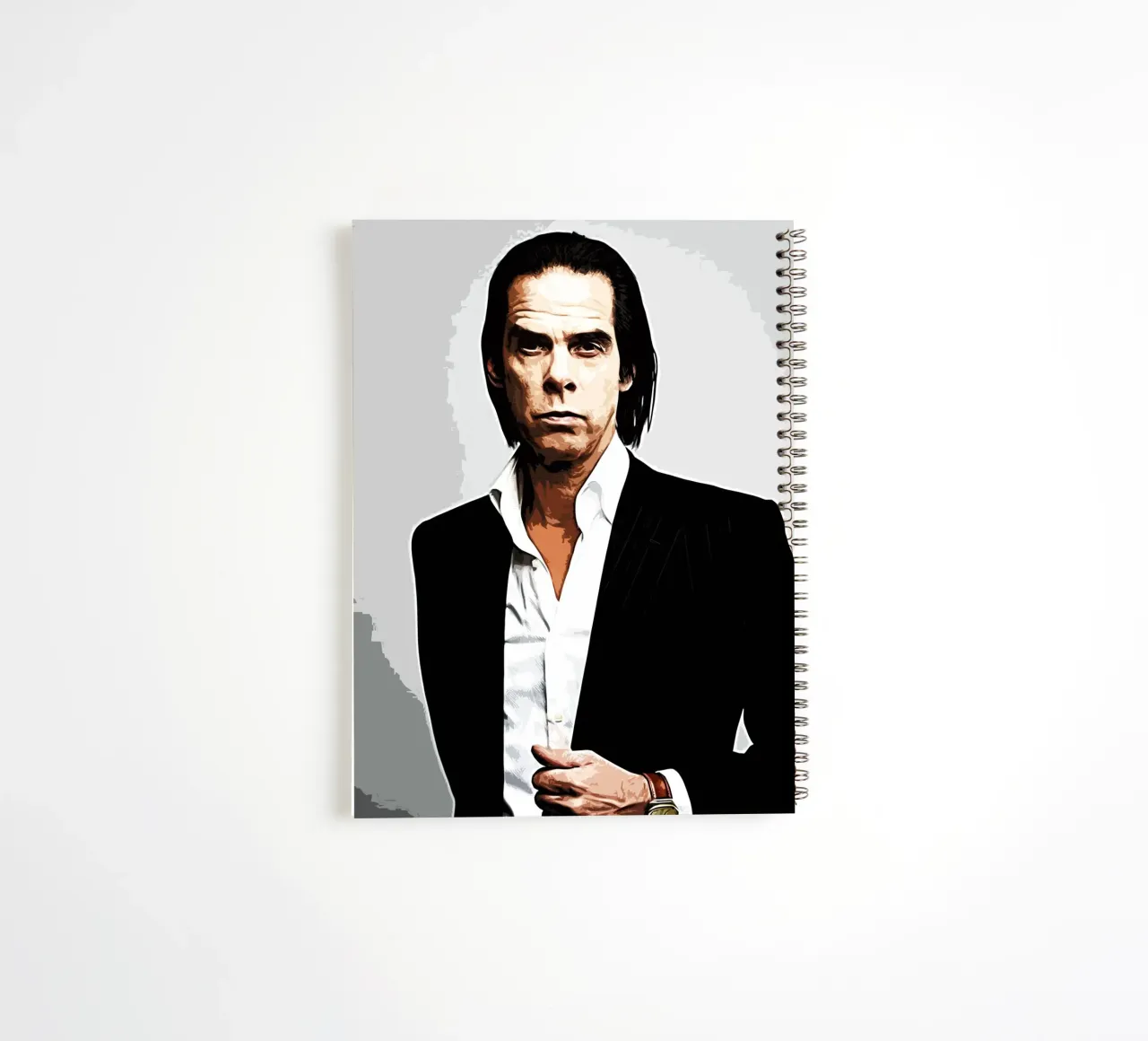 nick cave 1 Art Print spiral notebook by music soul