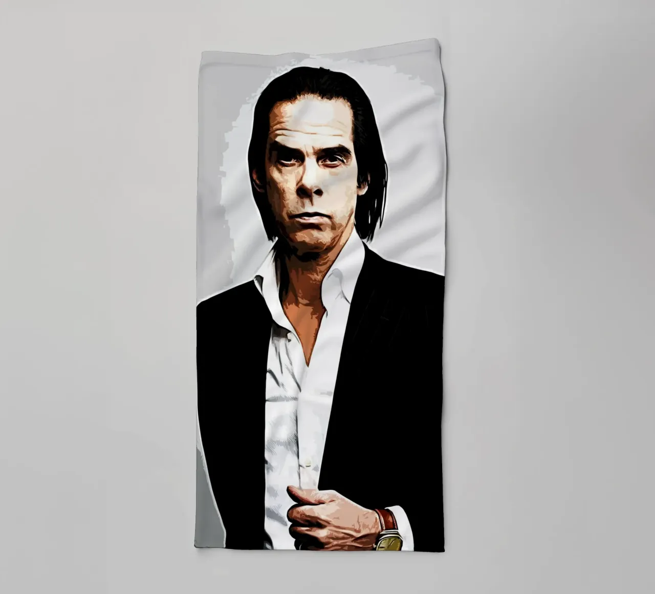 nick cave 1 Art Print towel by music soul