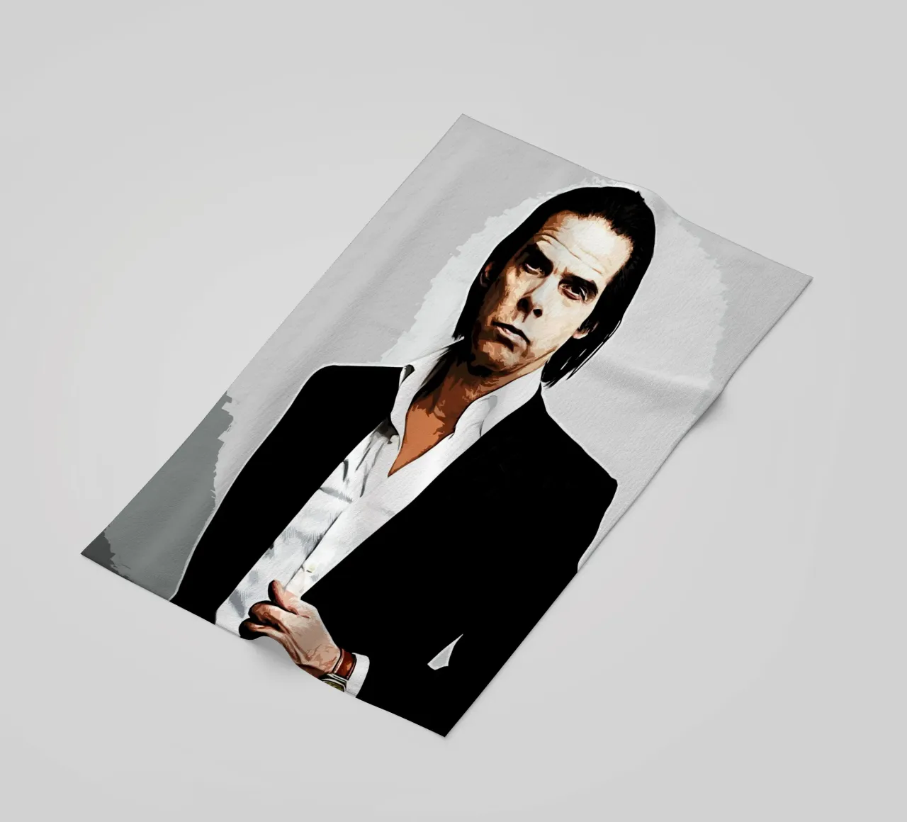 nick cave 1 Art Print beach towel by music soul
