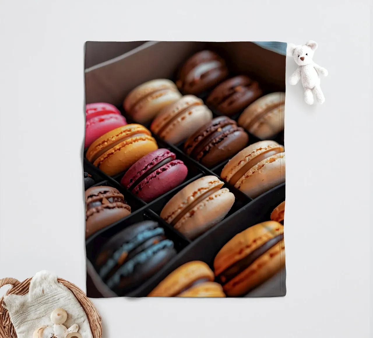 The original from the patisserie fleece blanket by M-Ulrich-Digital Art