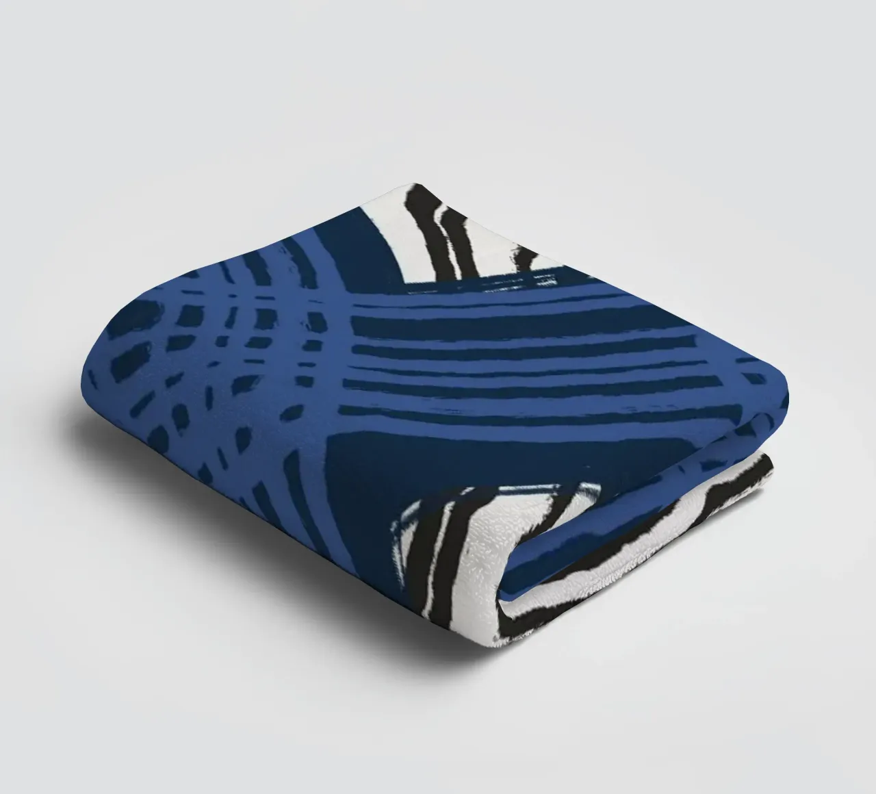 Line abstraction 21 towel by Little Dean