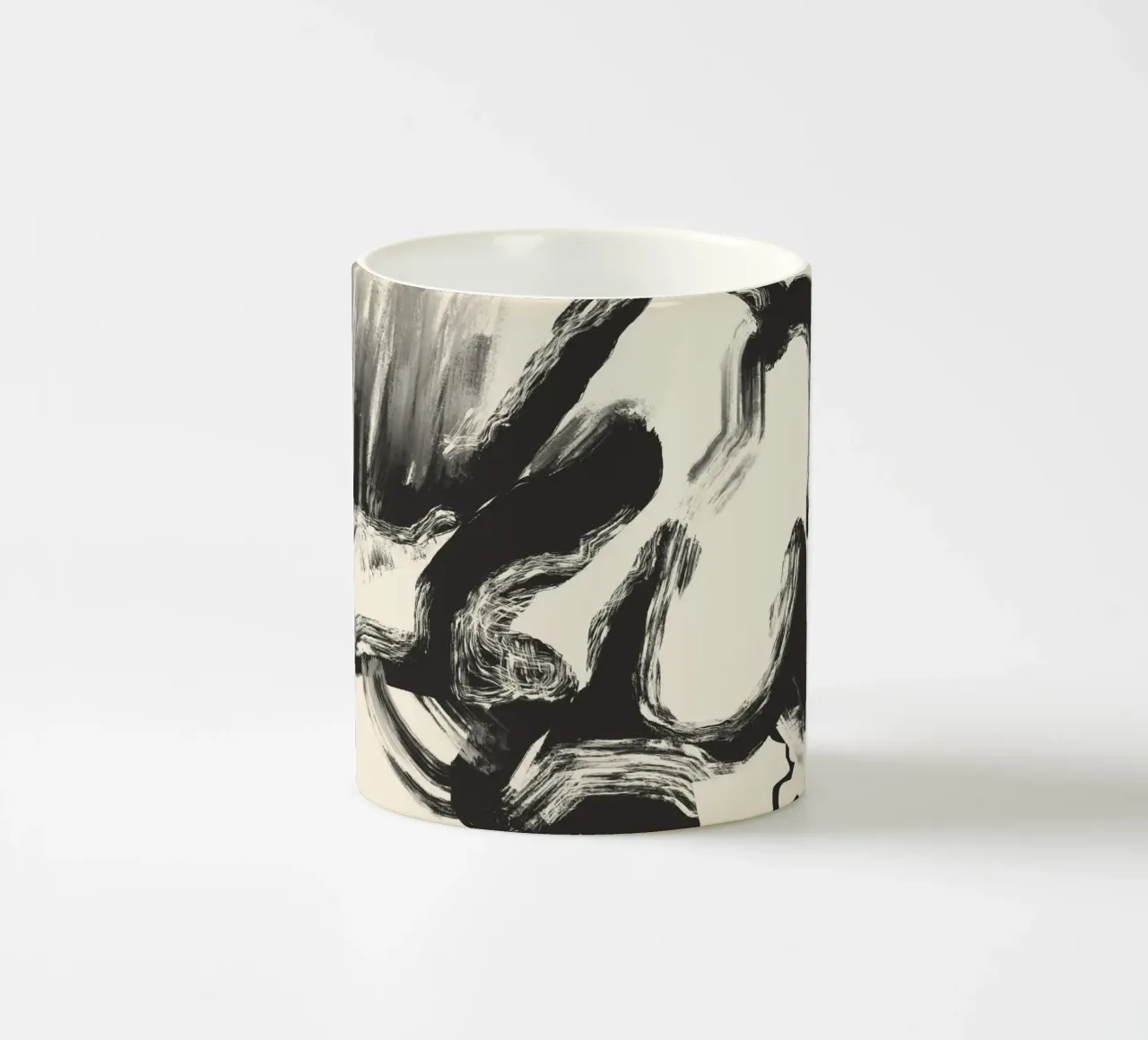 Liggend naakt gewaagde abstractie keramische mok van Little Dean
