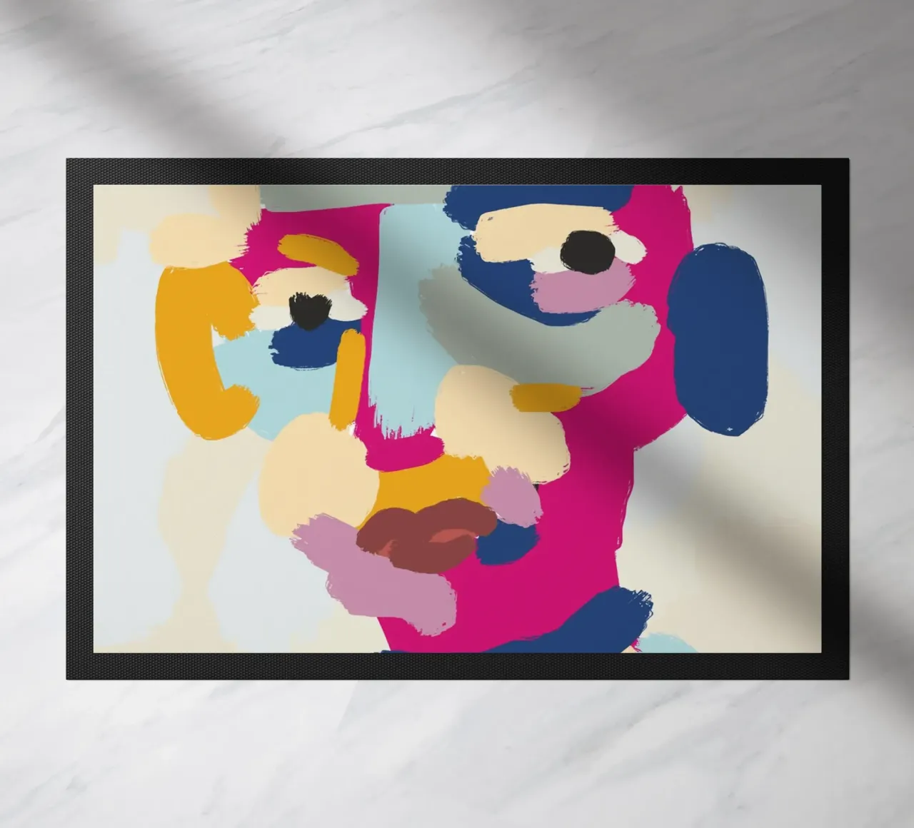 Ritratto a macchie di colore 06 zerbino da Little Dean