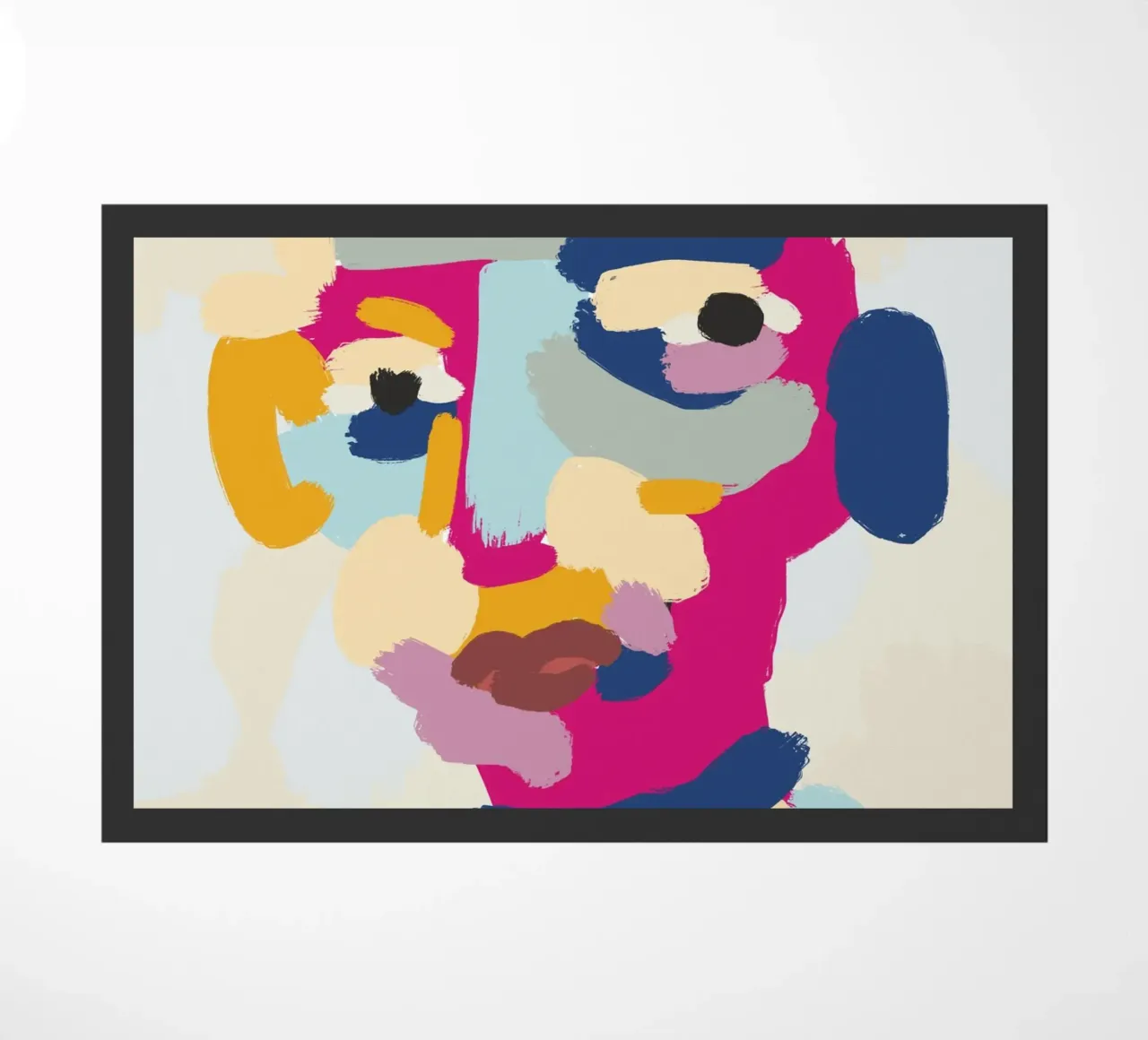 Ritratto a macchie di colore 06 zerbino da Little Dean