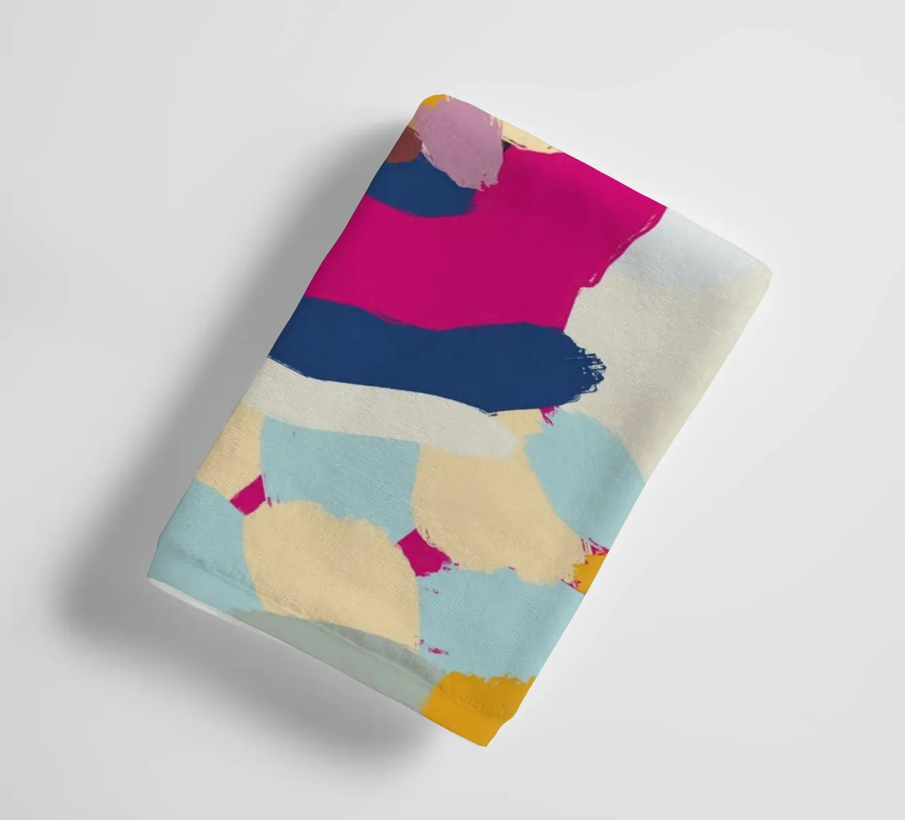 Ritratto a macchie di colore 06 asciugamano da bagno da Little Dean