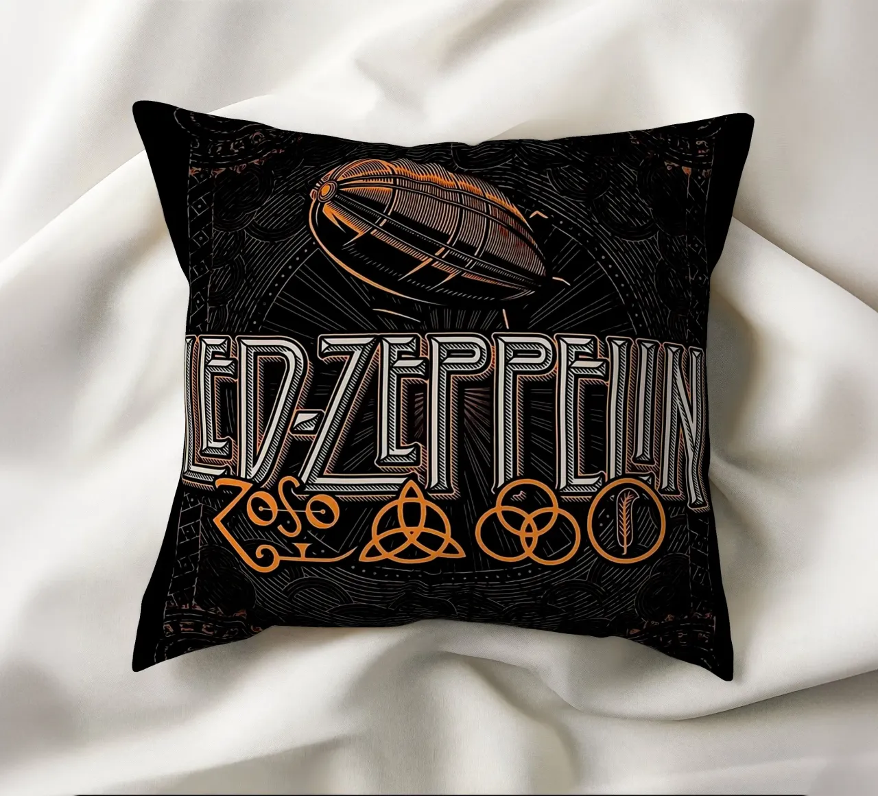 Art du groupe Led Zeppelin coussin de vanhesling
