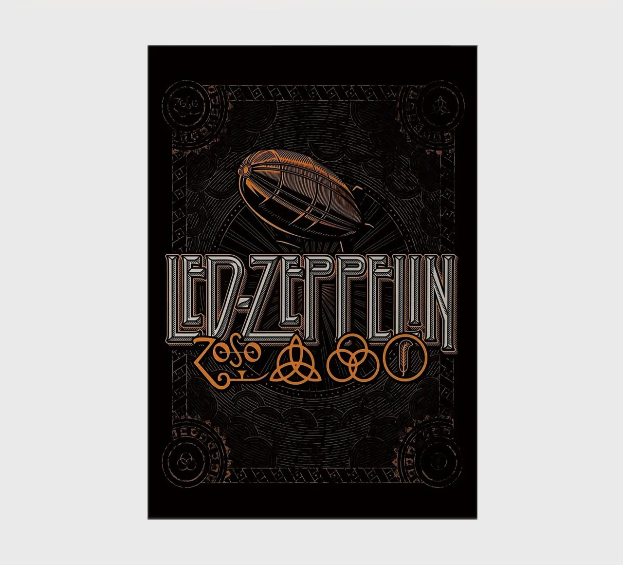 Art du groupe Led Zeppelin carnet de notes de vanhesling