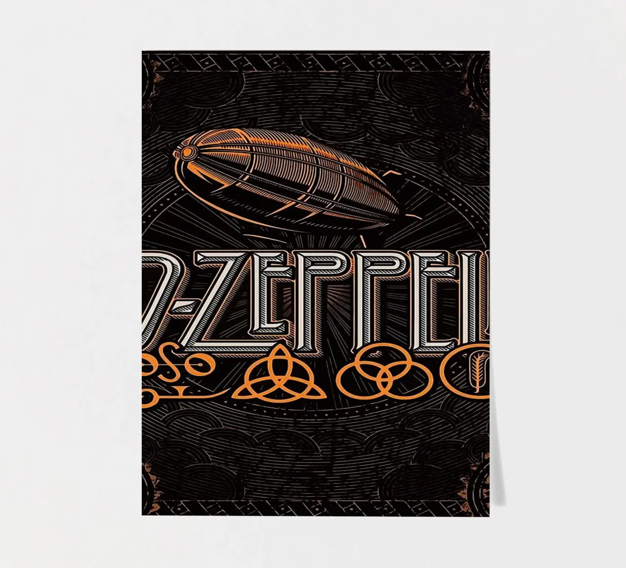 Art du groupe Led Zeppelin planche autocollant de vanhesling