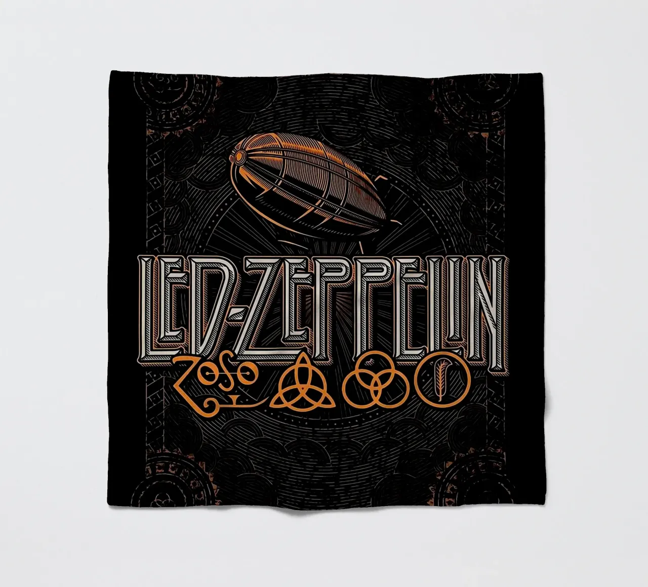 Arte della band dei Led Zeppelin coperta in pile da vanhesling