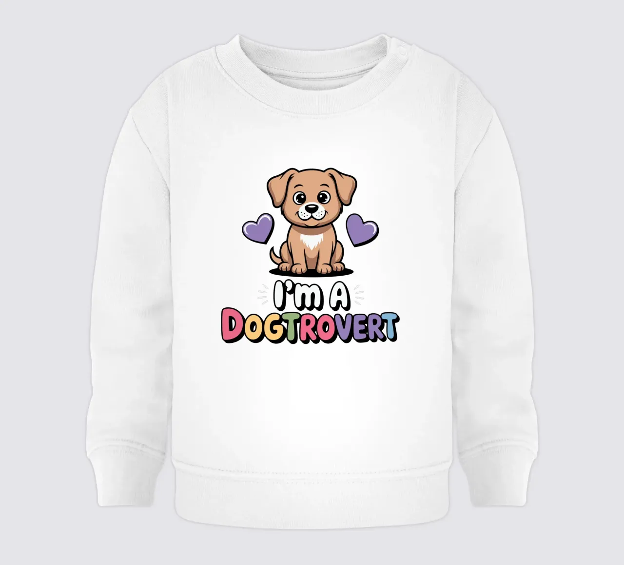I'm a Dogtrovert felpa neonato da edsonramosart