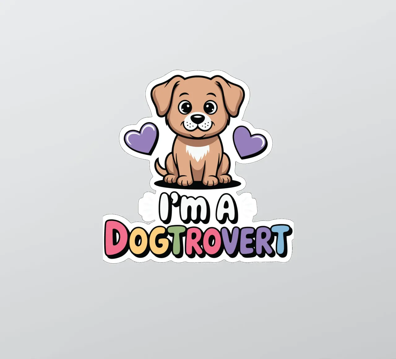 I'm a Dogtrovert adesivo da edsonramosart