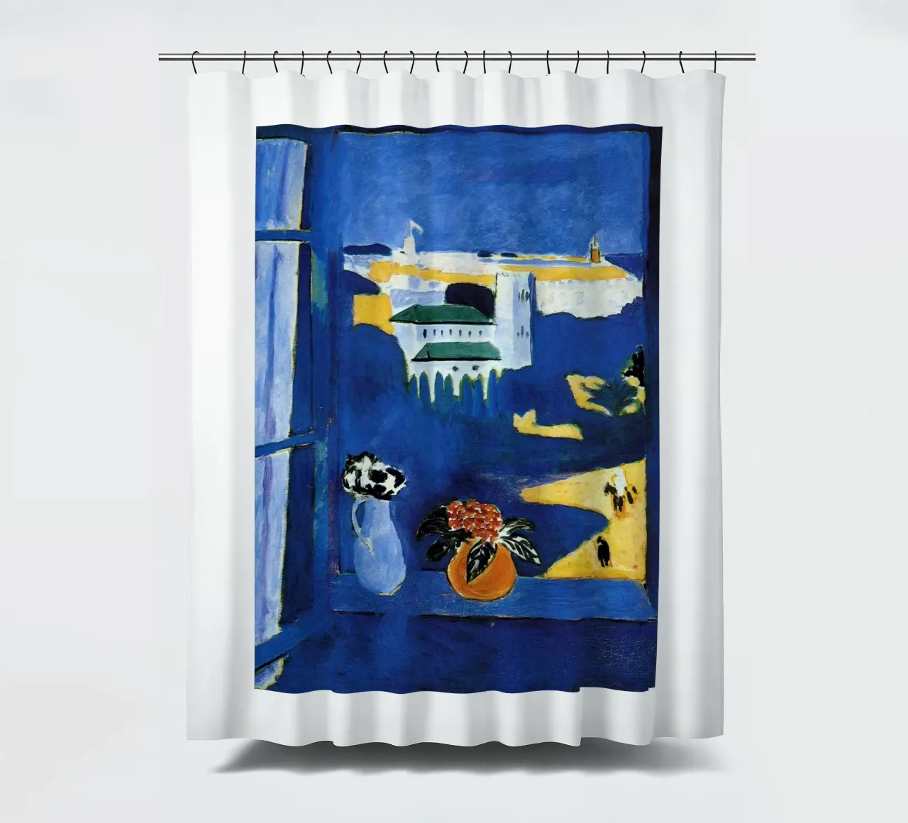 roof window view shower curtain by briyan shop