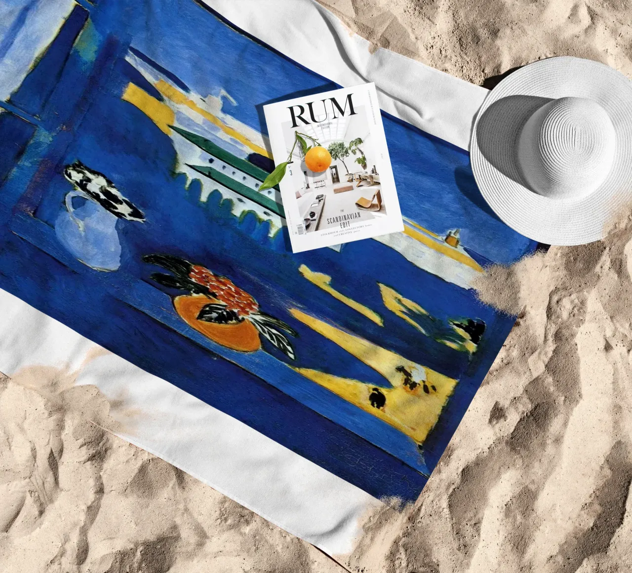 vue de la fenêtre de toit serviette de plage de briyan shop