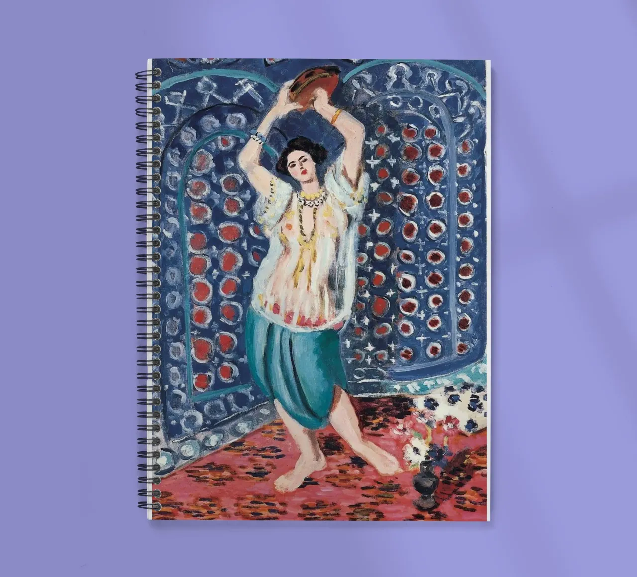 beautiful female dancer spiral notebook by briyan shop