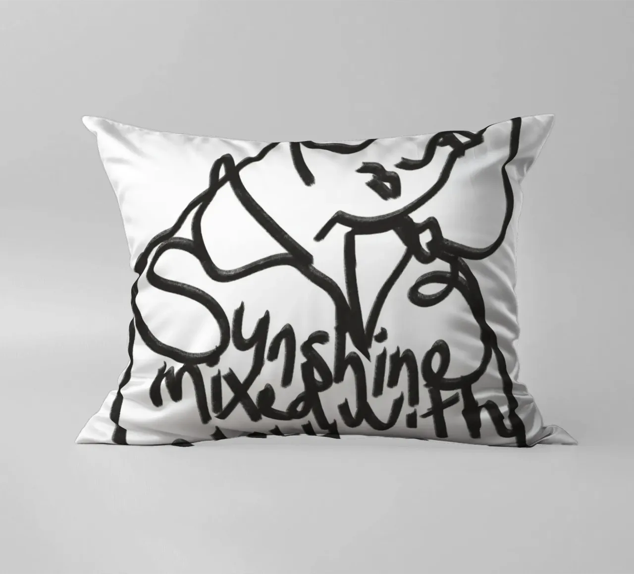 Sunshine mixed with a little hurricane decorative cushion by Little Dean