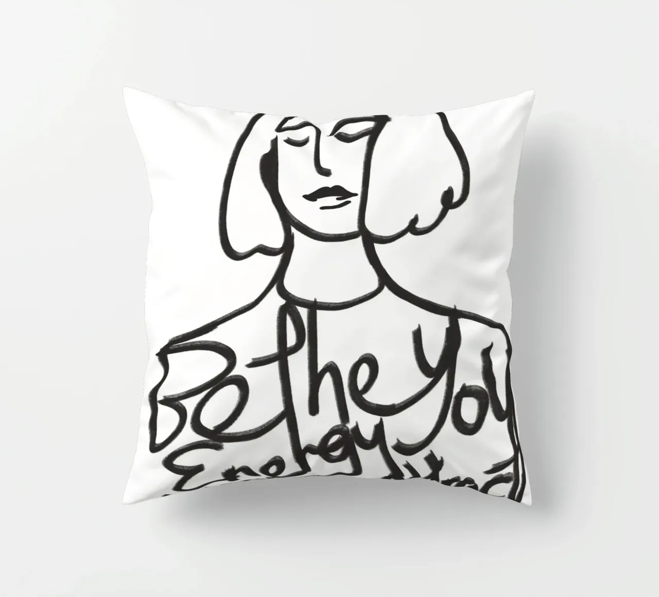 Be the energy you want to attract decorative cushion by Little Dean