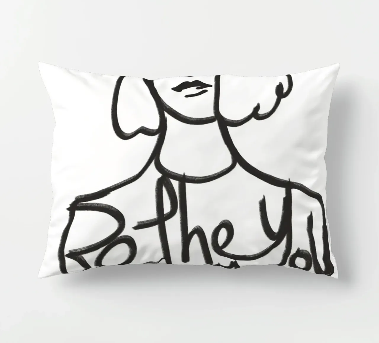 Be the energy you want to attract decorative cushion by Little Dean