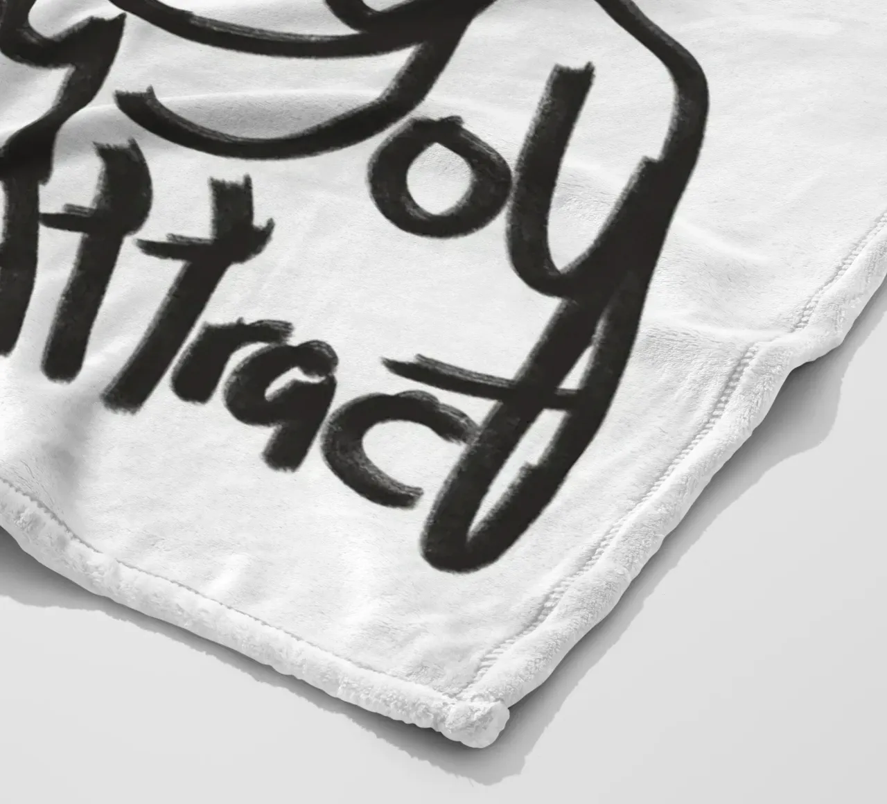 Be the energy you want to attract fleece blanket by Little Dean